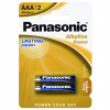 Батарейка Panasonic AAA LR03 Alkaline Power * 2 (LR03REB/2BP) - Image 1