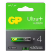 Батарейка Gp AAA LR03 Ultra Plus Alcaline * 4 (24AUP21-SB4 / 4891199203985) - Image 1