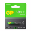Батарейка Gp AAA LR03 Ultra Plus Alcaline * 4 (24AUP21-SB4 / 4891199203985) - Image 1