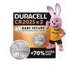 Батарейка CR 2025 специальная литиевая типа таблетка 2025 3V, 2 шт. Duracell (5000394203907 / 5008922) - Image 1
