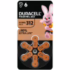 Батарейка Duracell для слухових апаратів розмір 312, 6 шт. в упаковці (5007516/5011449) - Image 1