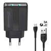 Зарядное устройство Grand-X CH-15UMB (5V/2,1A + DC cable 2,4А USB -> Micro USB 1m) Black (CH-15UMB) - Image 1