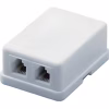 Телефонна розетка Eserver 2xRJ12 телефонная (WT-6010) - Image 1