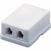 Телефонная розетка Eserver 2xRJ12 телефонная (WT-6010) - Image 1