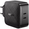 Зарядний пристрій Ugreen CD216 66W 2xType-C PD Charger (Black) (70867) - Image 1