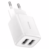 Зарядное устройство Baseus Compact Charger 2U White (CCXJ010202) - Image 1