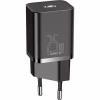Зарядное устройство Baseus 1xUSB 25W (USB-C) + Cable Type-C black (TZCCSUP-L01) - Image 1