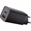 Зарядний пристрій Baseus 2xUSB 65W GaN (USB-C+USB-A) black (CCGAN2L-B01) - Image 1