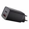 Зарядний пристрій Baseus 2xUSB 65W GaN (USB-C+USB-A) black (CCGAN2L-B01) - Image 1