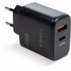 Зарядний пристрій Vinga GaN 65W PD+QC 1C1A ports Wall Charger (VCPCHCA65B) - Image 1