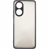 Чохол до мобільного телефона Dengos Matte OPPO A58 4G (black) (DG-TPU-MATT-132) - Image 1