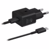 Зарядний пристрій Samsung 25W Power Adapter (w C to C Cable) Black (EP-T2510XBEGEU) - Image 1