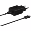 Зарядное устройство Samsung USB-С 15W Black + Cable USB-C 1m (EP-T1510XBEGEU) - Image 1