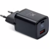 Зарядное устройство Vinga USB-C PD30W + USB-A QC30W Display 33W Max (VCR30ACDB) - Image 1