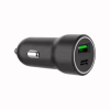 Зарядное устройство Gembird 1xUSB-A (18W QC3.0) + 1xUSB-C (20W PD) black (TA-UC-A2PDQC20-CAR-01) - Image 1