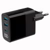 Зарядний пристрій Gembird 2хUSB-A (QC3.0 18W) + 1хType-C (PD20W) LCD black (TA-UC-PDQC30LCD-BK-02) - Image 1