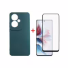 Чохол до мобільного телефона Dengos Oppo Reno 11F + glass Green (DG-KM-96) - Image 1