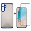 Чохол до мобільного телефона Dengos Samsung Galaxy M35 5G Matte + glass Blue (DG-KM-108) - Image 1
