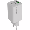 Зарядное устройство Canyon CU65ACC GaN 65W 2xPD 1xQC EU White (CNS-CUW65ACC) - Image 1