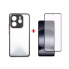 Чохол до мобільного телефона Dengos Kit Xiaomi Redmi Note 14 5G case Matte + glass (Black) (DG-KM-127) - Image 1