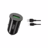 Зарядний пристрій XO TZ12 QC3.0 (1USB/18W) + USB - Type-C Black (XO-TZ12-BK) - Image 1