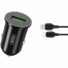 Зарядное устройство XO TZ12 QC3.0 (1USB/18W) + USB - Type-C Black (XO-TZ12-BK) - Image 1