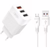 Зарядний пристрій XO L72 QC3.0 3USB +micro (XO-L72-MCR) - Image 1