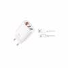 Зарядний пристрій XO L95 (2USB/2.4A) + USB - Lightning White (XO-L95-L) - Image 1