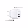 Зарядний пристрій XO L97 (1Type-C/1USB/2.4A) + Type-C - Lightning White (XO-L97-LG) - Image 1