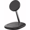 Зарядное устройство Canyon wireless charger WCS-205 15W Qi2 2in1 Black (CNS-WCS205B) - Image 1