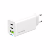 Зарядное устройство ColorWay GaN Mini 65W PD Port PPS USB (USB-2C1A) white (CW-CHS058PD-WT) - Image 1