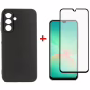 Чехол для мобильного телефона Dengos Kit Samsung Galaxy A26 Carbon + glass (Black) (DG-KM-137) - Image 1