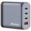 Зарядний пристрій Verbatim GaN 140 W 4 ports (2xUSB-C-140 W,USB-C 20 W /USB-A -3.0) (32203) - Image 1