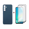 Чохол до мобільного телефона Dengos Samsung Galaxy A16 Carbon + glass 2pcs (Blue) (DG-CTG2P-07) - Image 1