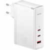 Зарядний пристрій Baseus GaN5 Pro Fast Charger 2C+U 140W + Cable 1.0m Type-C 240W white (CCGP100202) - Image 1