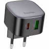 Зарядний пристрій HOCO CS32A Rise 1xUSB-C PD20W + 1xUSB QC3.0 Black (6942007617451) - Image 1