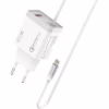 Зарядное устройство Promate 20W PD Lightning + USB QC3.0 (icharge-pdqc3.white) - Image 1
