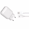 Зарядний пристрій XO 2xUSB 2.4A + cable USB to Lightning white (L78-L-WH) - Image 1