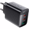 Зарядний пристрій Acefast 2xUSB-C + 1xUSB 67W GaN black (6974316284048) - Image 1