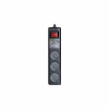 Мережевий подовжувач REAL-EL RS-3 USB CHARGE 1.8m, black (EL122500001) - Image 1