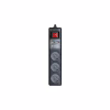 Мережевий подовжувач REAL-EL RS-3 USB CHARGE 1.8m, black (EL122500001) - Image 1