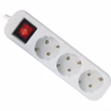 Сетевой удлинитель Defender S318 1.8 m 3 роз switch white (99233) - Image 1