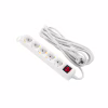Сетевой удлинитель 2E 5XSchuko з вимикачем,5м, white (2E-U05ES15M5) - Image 1