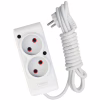 Мережевий подовжувач TECCO 1.5м 2 поста white (8681277843433) - Image 1