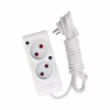Мережевий подовжувач TECCO 1.5м 2 поста white (8681277843433) - Image 1