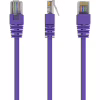 Патч-корд 0.5м, UTP, cat.5e, CCA, violet Cablexpert (PP12-0.5M/V) - Image 1