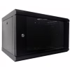 Шафа настінна Hypernet 6U 19" 600x450 (WMNC-6U-FLAT-BLACK) - Image 1