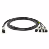 Оптичний патчкорд Alistar DAC-QSFP-4SFP+-1M - Image 1