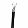 Кабель сетевой OK-Net UTP-cat.5E-SL, трос 4*0,5мм, outdoor, 305м (КППт-ВП (100) 4*2*0,49) - Image 1