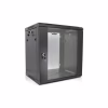 Шкаф настенный Merlion 12U 19" 600*450*634 (Ш*Г*В)мм, black (Ml3-6412) - Image 1